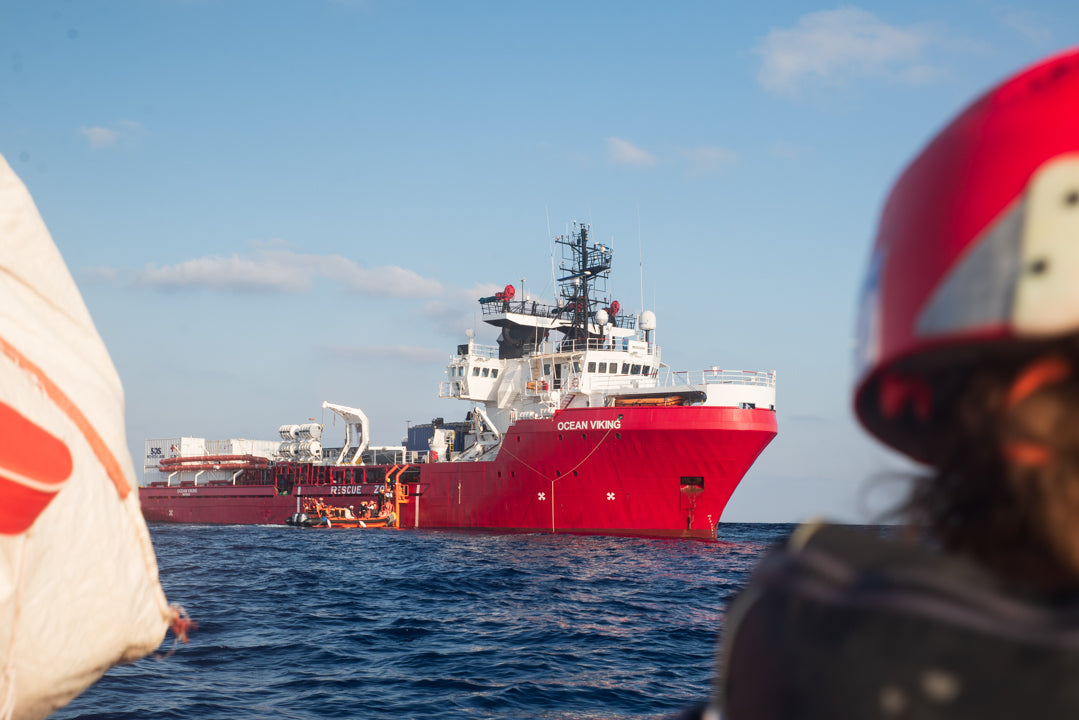 Das Schiff Ocean Viking der Organisation SOS Mediterranée